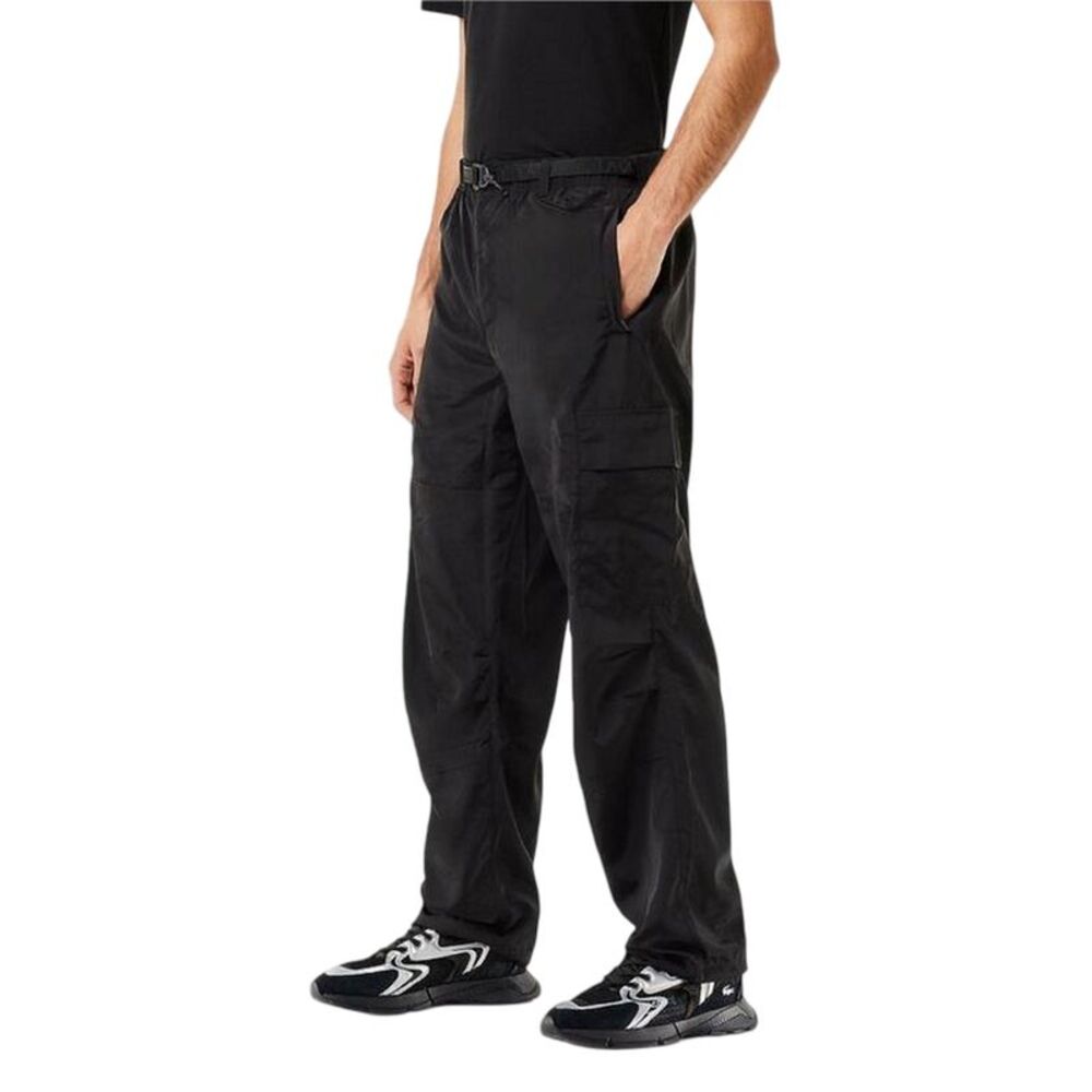 Lacoste Mens Relaxed Fit Tracksuit Bottoms / Black